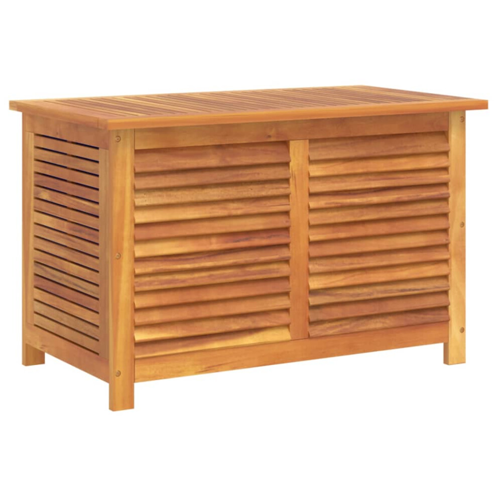 (90 X 50 X 56 cm) vidaXL Garden Storage Box With Louver Outdoor Storage Box Solid Wood Acacia