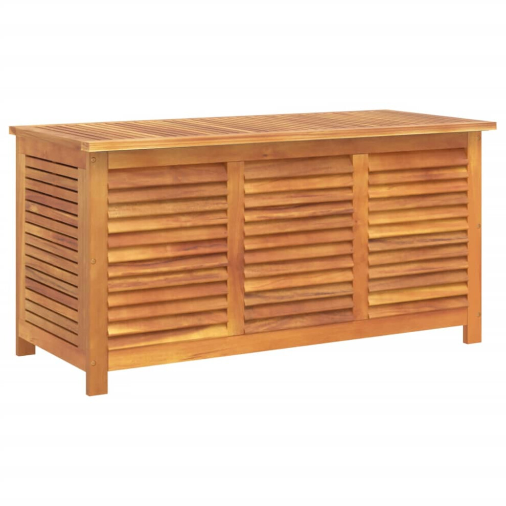 (113 x 50 x 56 cm) vidaXL Garden Storage Box with Louver Outdoor Storage Box Solid Wood Acacia