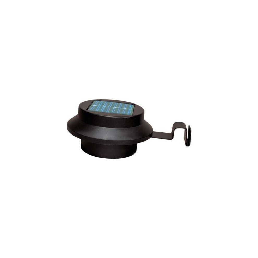 Solarize Set of 4 Solar Gutter Fence Lights (Black)