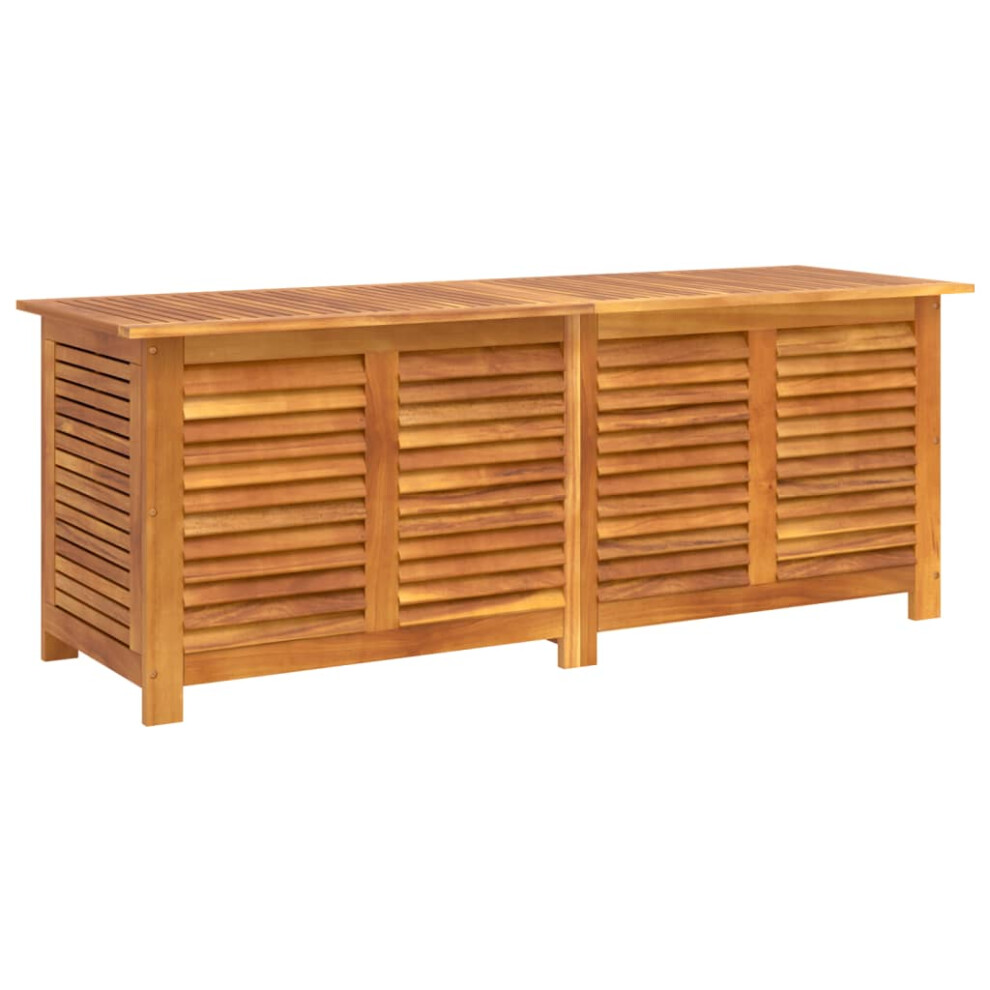 (150 x 50 x 56 cm) vidaXL Garden Storage Box with Louver Outdoor Storage Box Solid Wood Acacia