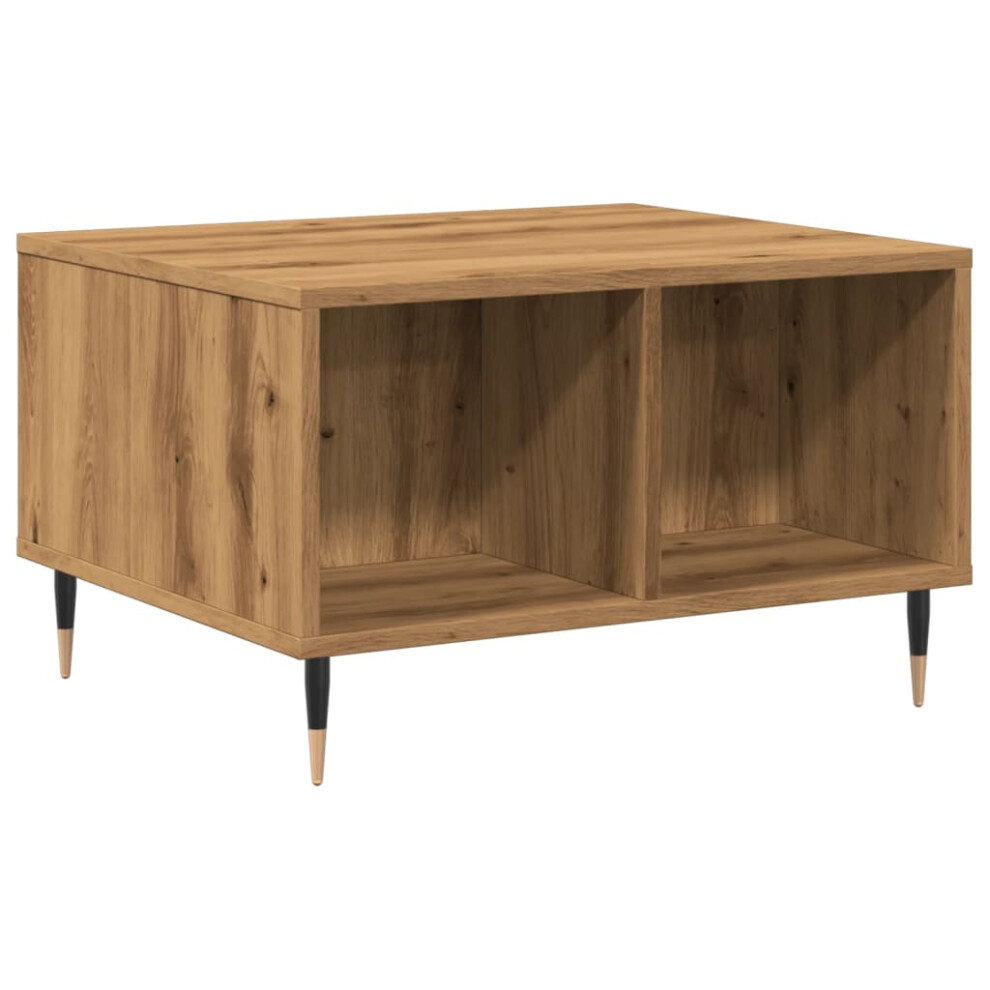 Vidaxl (Artisan Oak) Coffee Table Hallway End Table Side Table Artisan Oak Engineered Wood Brown