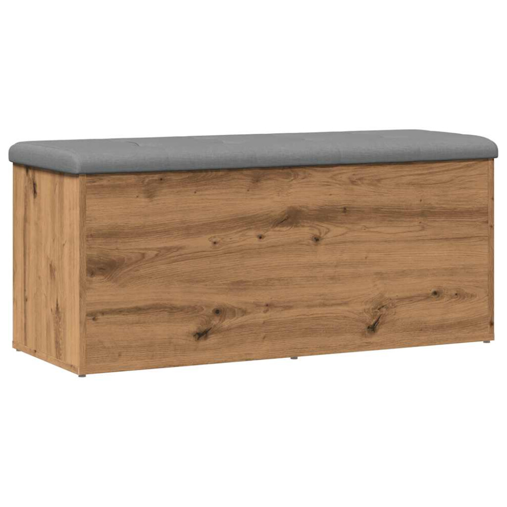 Vidaxl (Artisan Oak, 102 X 42 X 45 Cm) Storage Bench Entryway Shoe Bench Hallway Shoe Rack Engineered Wood