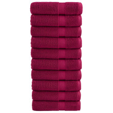 (bordeaux, 70 x 140 cm/ 10 pcs) vidaXL Premium Soap Towels Hand Bath Towel 4 pcs Orange 600 gsm 100% Cotton