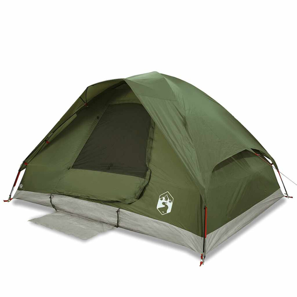 (olive green, 6-person) vidaXL Family Tent Dome 6-Person Outdoor Lightweight Camping Tent Waterproof