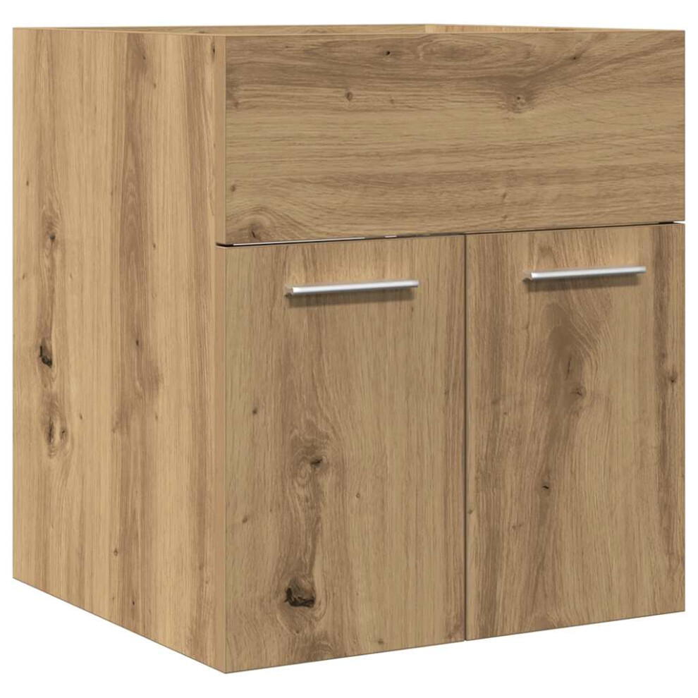 (artisan oak, 41 x 38.5 x 46 cm) vidaXL Sink Cabinet Bathroom Vanity Unit Wall Storage Cupboard Engineered Wood