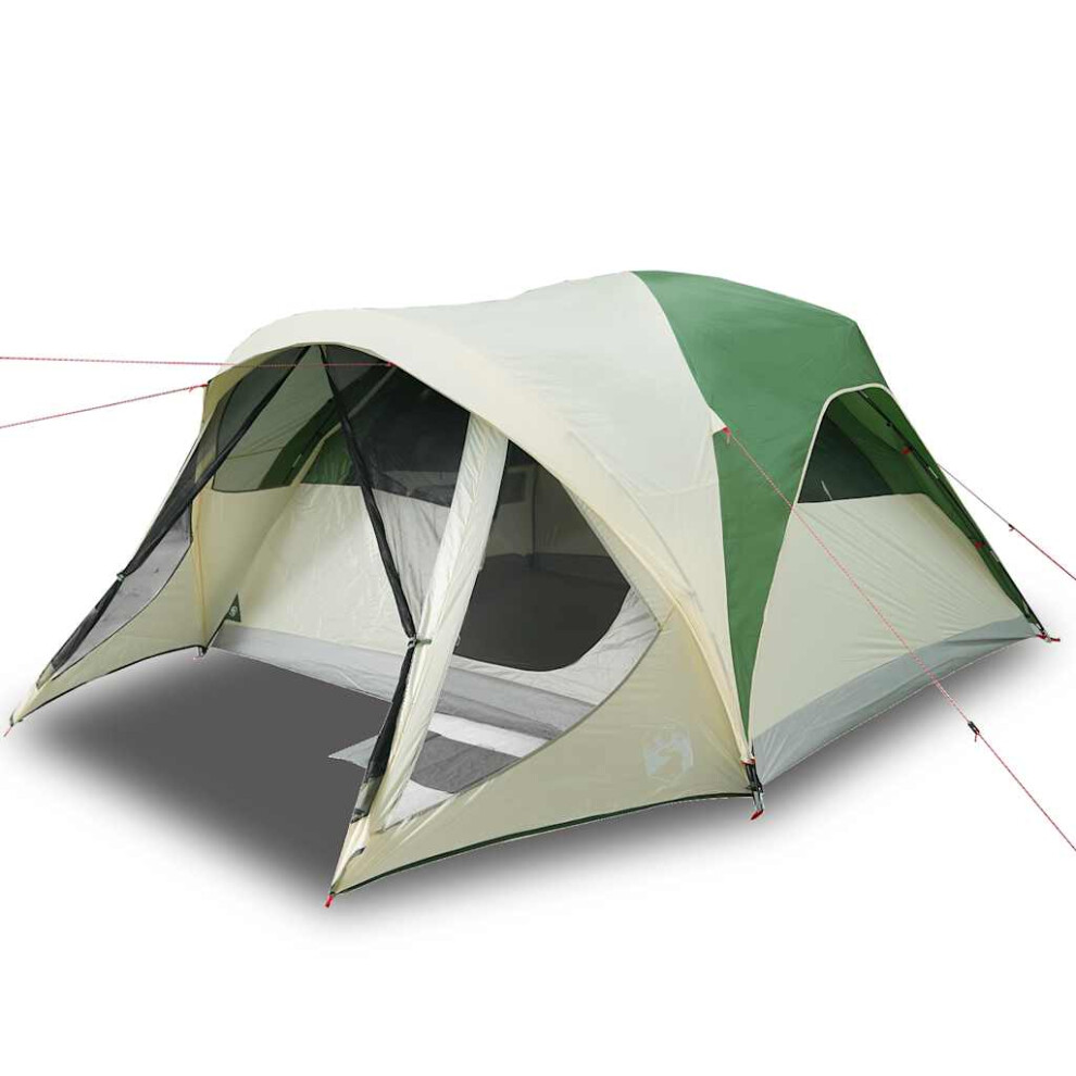 Vidaxl Green (Green) Family Tent Tunnel 6-Person Waterproof Camping Tent Lightweight Tent