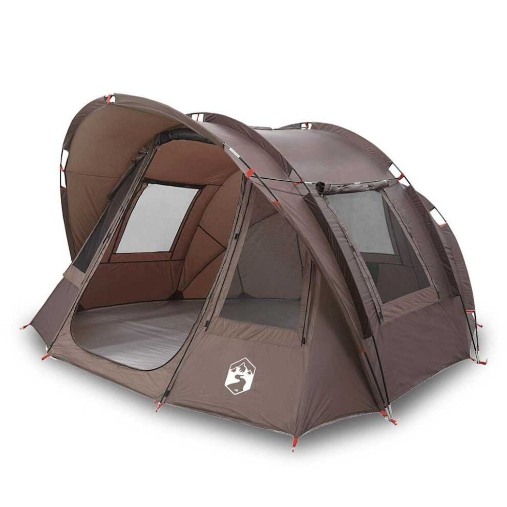 (brown) vidaXL Fishing Tent 2-Person Waterproof Lightweight Tent Camping Tent Shelter