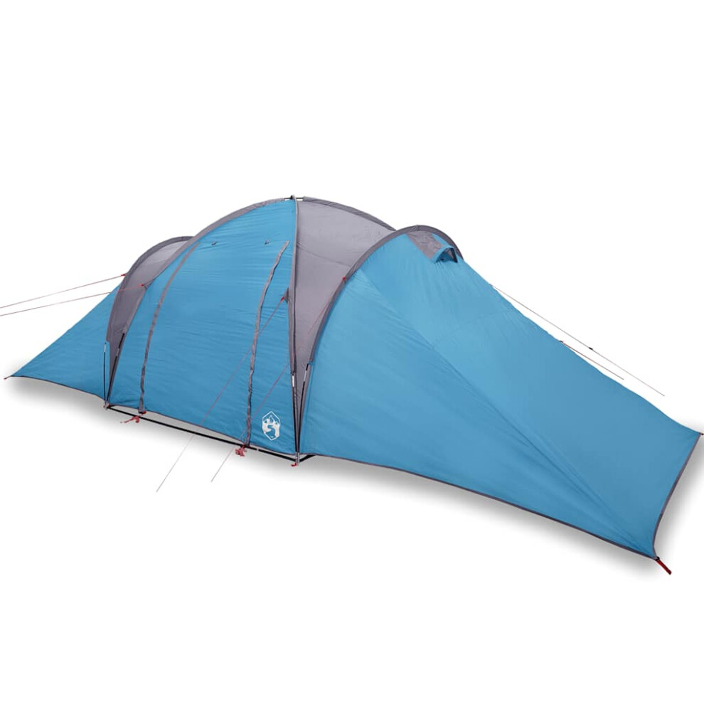 (blue) vidaXL Family Tent Dome 6-Person Waterproof Camping Tent Lightweight Tent