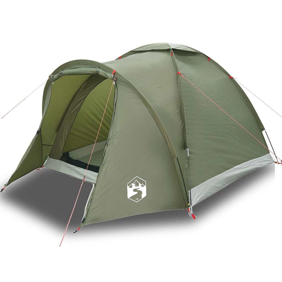 (green) vidaXL Fishing Tent 2-Person Olive Green Waterproof tent fishing shelter