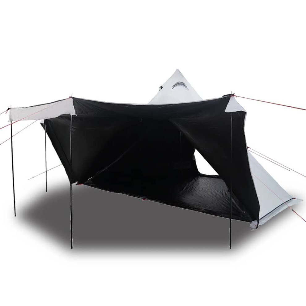 (white) vidaXL Family Tent Tipi 6-Person Camping Lightweight Tent Dome Tent Waterproof