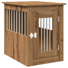 (artisan oak, 45 x 62 x 59 cm) vidaXL Dog Crate Furniture Pet Doghouse Dog Kennel Dog Cage Engineered Wood