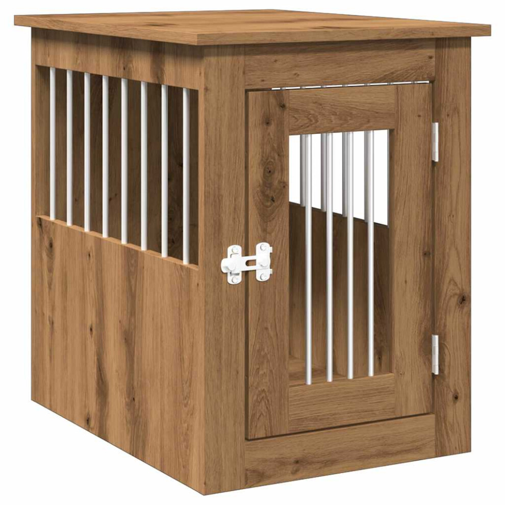 (artisan oak, 45 x 62 x 59 cm) vidaXL Dog Crate Furniture Pet Doghouse Dog Kennel Dog Cage Engineered Wood