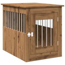 (artisan oak, 55 x 75 x 65 cm) vidaXL Dog Crate Furniture Pet Doghouse Dog Kennel Dog Cage Engineered Wood