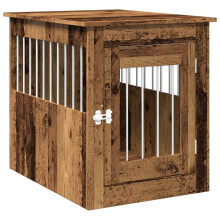 (old wood, 55 x 75 x 65 cm) vidaXL Dog Crate Furniture Pet Doghouse Dog Kennel Dog Cage Engineered Wood