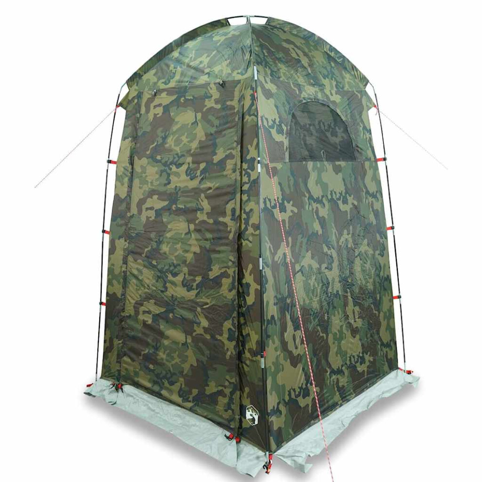 Vidaxl (Camouflage) Shower Tent Waterproof Privacy Tent Toilet Tent Patio Changing Shelter