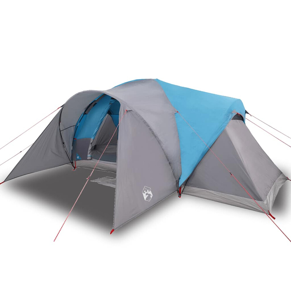 Vidaxl (, 494 X 370 X 190 Cm) Family Tent Dome 6-Person Camping Tent Lightweight Tent Waterproof Blue