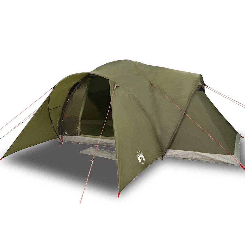 (olive green, 494 x 370 x 190 cm) vidaXL Family Tent Dome 6-Person Camping Tent Lightweight Tent Waterproof