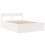 VidaXL (white) vidaXL Bed Frame with Drawers Bed Base Mattress Foundation Solid Wood Pine 4