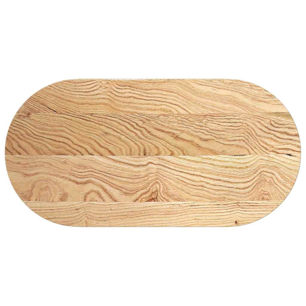 (natural, 100 X 50 X 4 cm) vidaXL Table Top Replacement Board DIY Dining Table Top Solid Wood Oak Oval