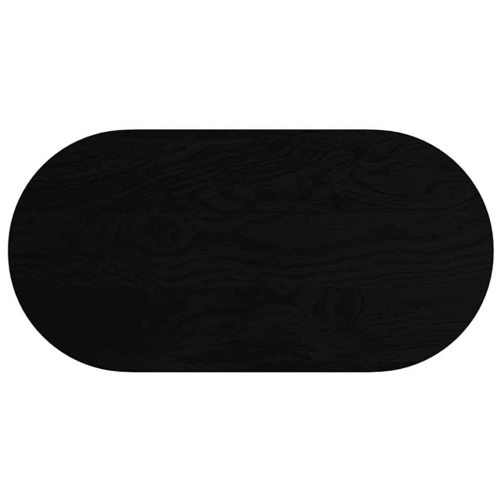 (dark brown, 100 x 50 x 2 cm) vidaXL Table Top Replacement Board DIY Dining Table Top Solid Wood Oak Oval