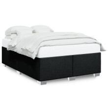 (black, 4ft6 double) vidaXL Bed Frame Bed Base Bedstead Mattress Foundation Dark Grey Double Fabric