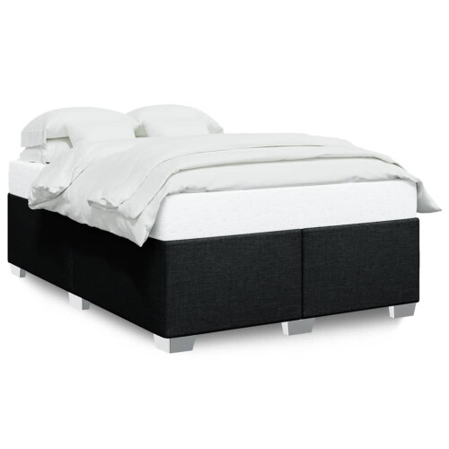 VidaXL (black, 4ft6 double) vidaXL Bed Frame Bed Base Bedstead Mattress Foundation Dark GreyÂ Double Fabric
