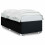 VidaXL (black, 3ft single) vidaXL Bed Frame Bed Base Bedstead Mattress Foundation Dark GreyÂ Double Fabric 2
