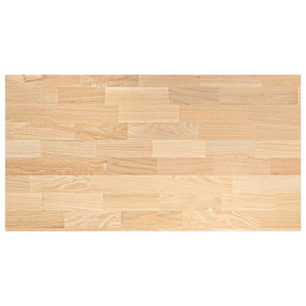 (120 X 63.5 X 2.7 cm) vidaXL Kitchen Worktop 60x63.5x4 Cm Solid Wood Oak Rectangular Worktop