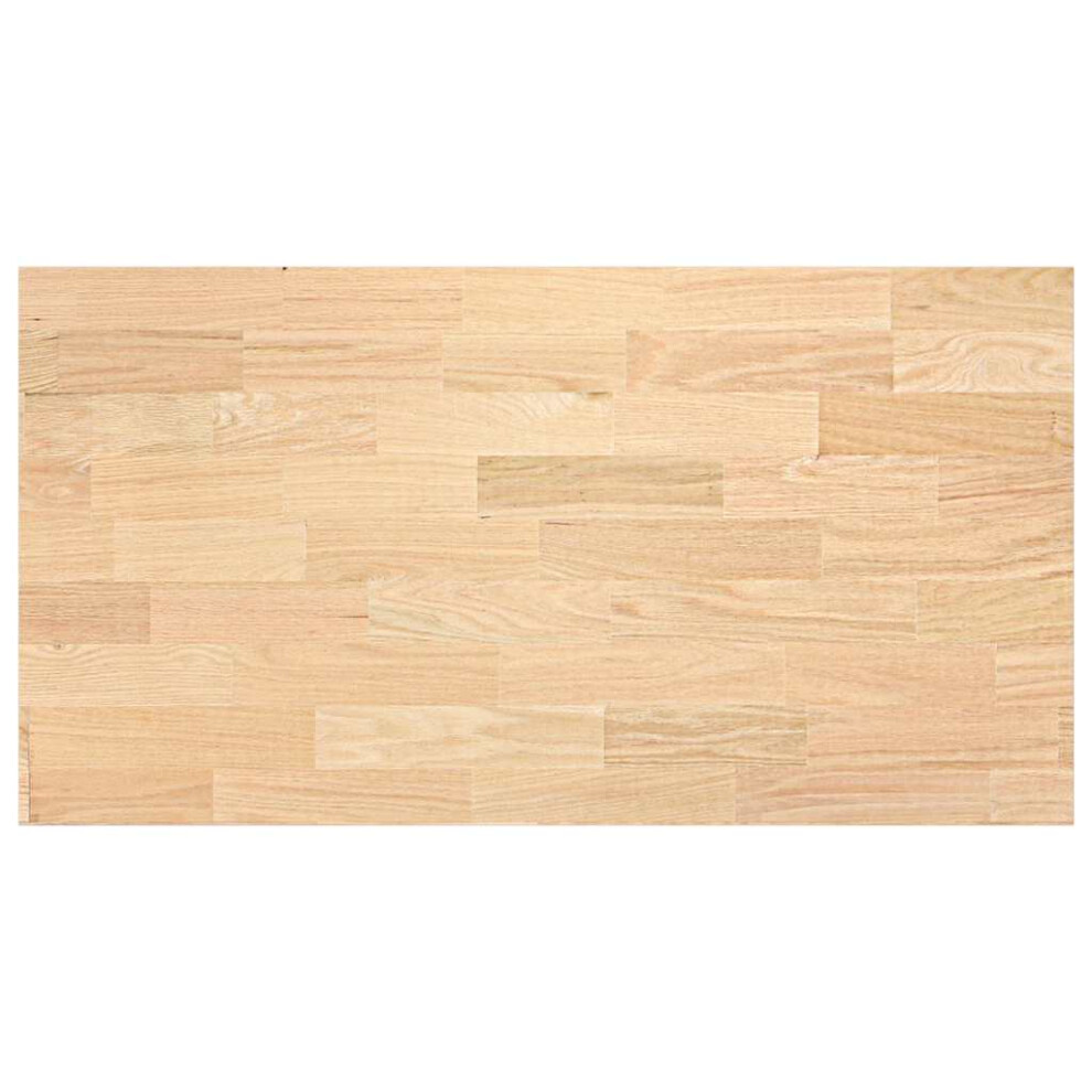 (120 X 63.5 X 4 cm) vidaXL Kitchen Worktop 60x63.5x4 Cm Solid Wood Oak Rectangular Worktop