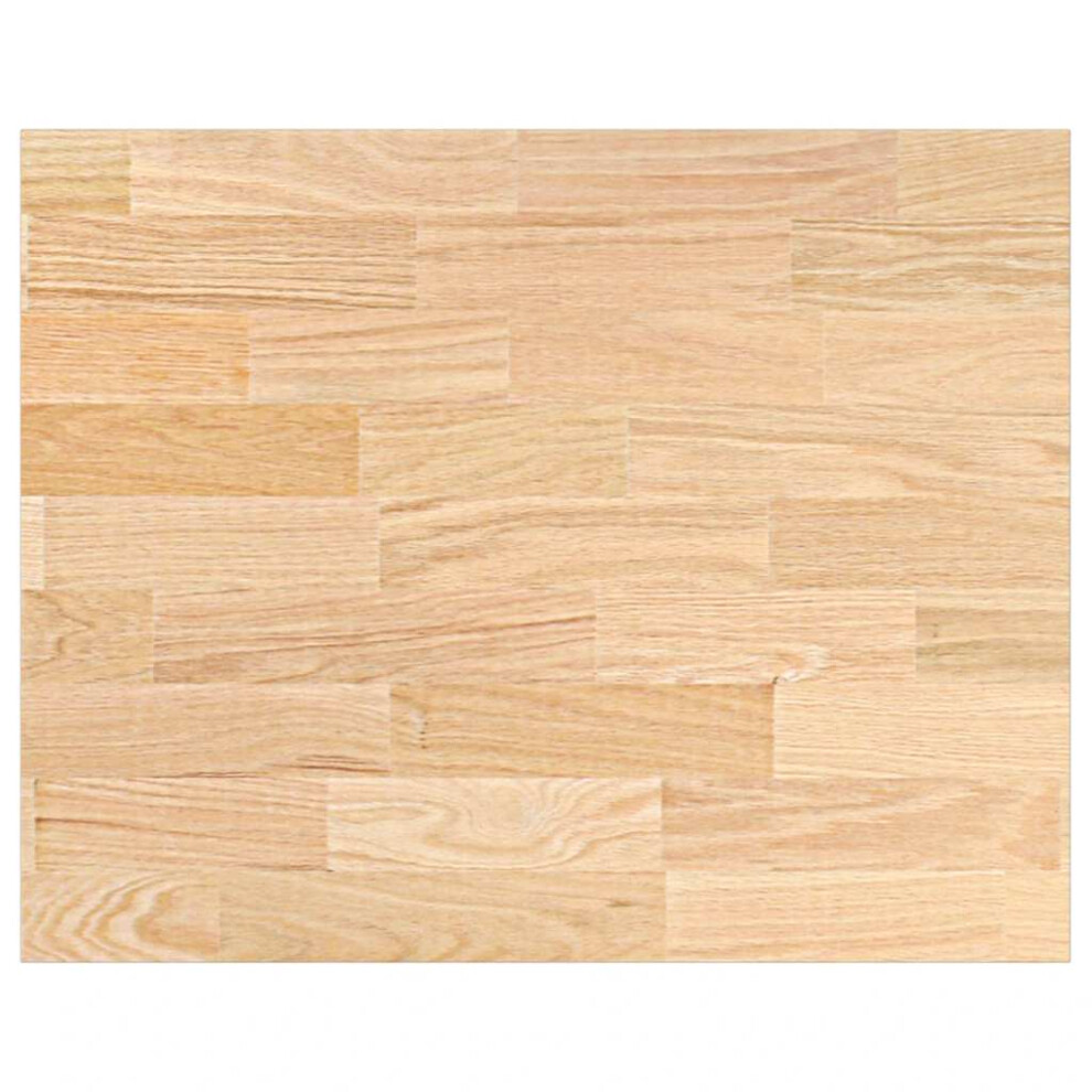 (80 X 63.5 X 2.7 cm) vidaXL Kitchen Worktop 60x63.5x4 Cm Solid Wood Oak Rectangular Worktop