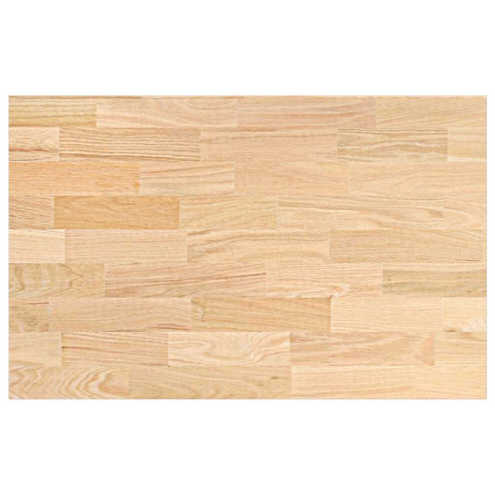 (100 X 63.5 X 2.7 Cm) Vidaxl Kitchen Worktop 60X63.5x4 Cm Solid Wood Oak Rectangular Worktop