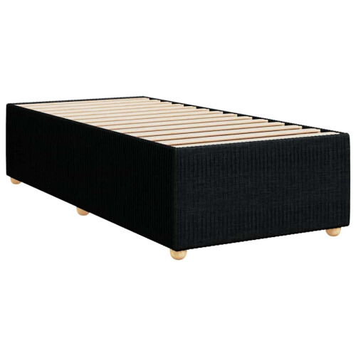VidaXL (black, single) vidaXL Bed Frame Bed Base Bedroom Mattress Foundation Home Bedstead Fabric 2