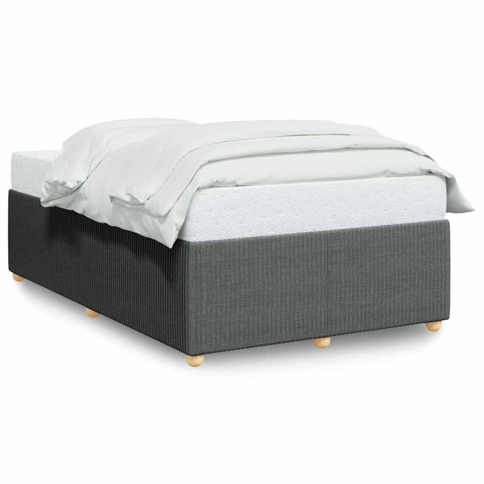 (dark grey, 4ft6 double) vidaXL Bed Frame Bed Base Bedroom Mattress Foundation Home Bedstead Fabric