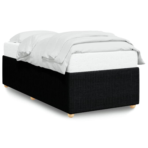 VidaXL (black, single) vidaXL Bed Frame Bed Base Bedroom Mattress Foundation Home Bedstead Fabric 1