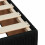 VidaXL (black, single) vidaXL Bed Frame Bed Base Bedroom Mattress Foundation Home Bedstead Fabric 7