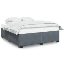 (dark grey, 6ft super king size) vidaXL Bed Frame without Mattress Bed Base Bedstead Mattress Foundation Velvet
