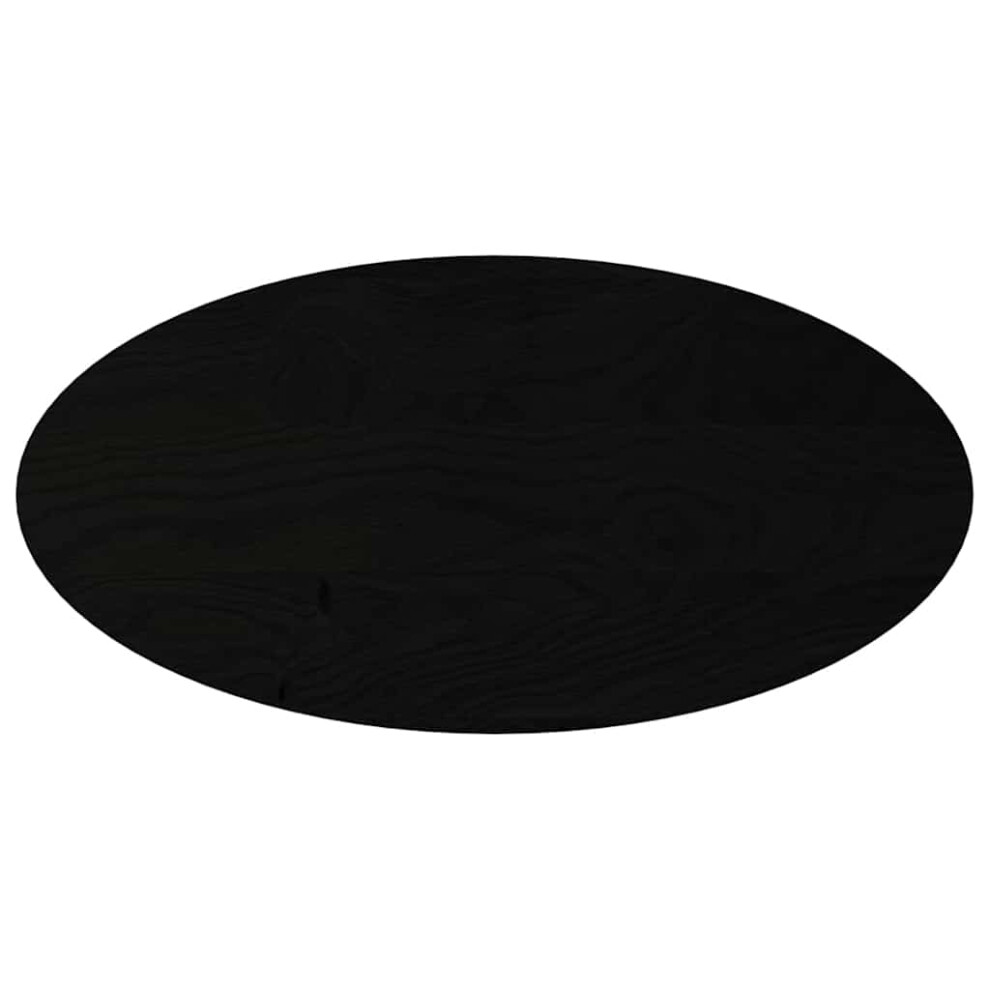 Vidaxl (Dark Brown, 100 X 50 X 4 Cm) Table Top Light Brown 80X40x4 Cm Solid Wood Oak Oval Coffee Table Top