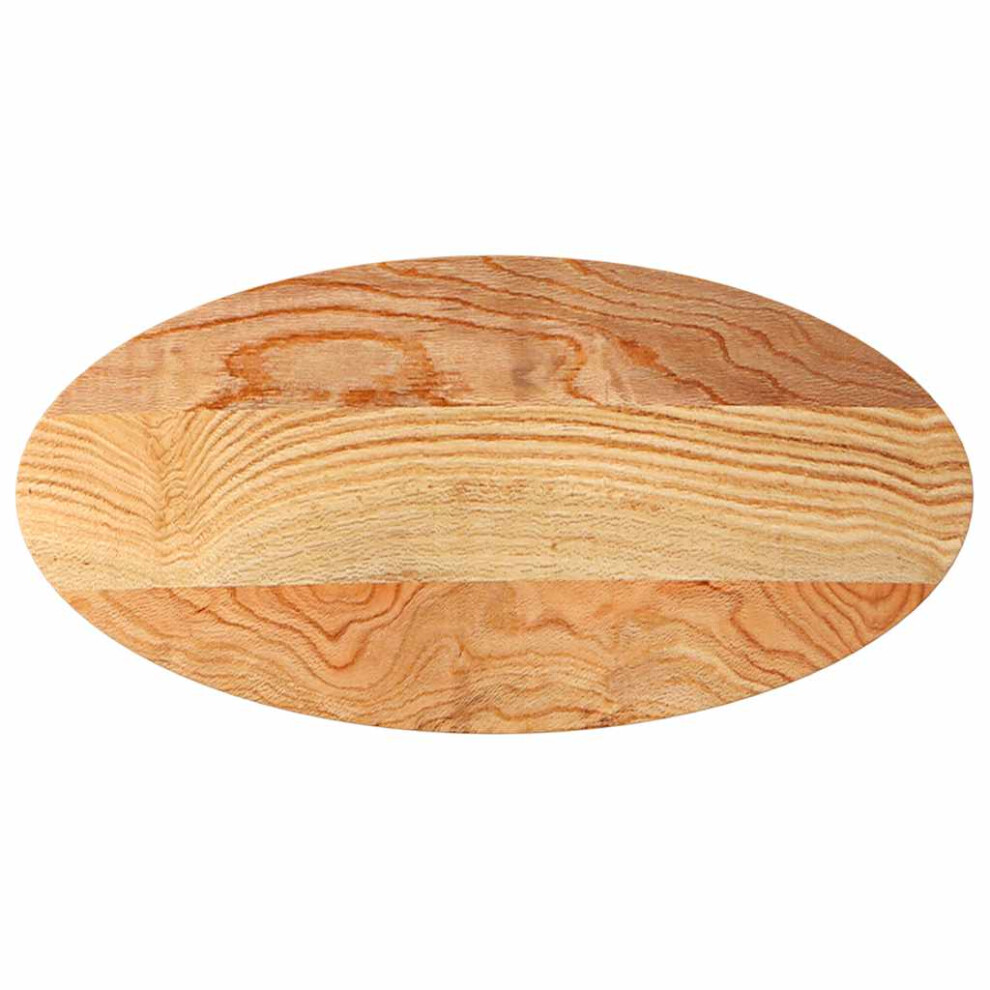 (light brown, 100 X 50 X 2 cm) vidaXL Table Top Light Brown 80x40x4 Cm Solid Wood Oak Oval Coffee Table Top