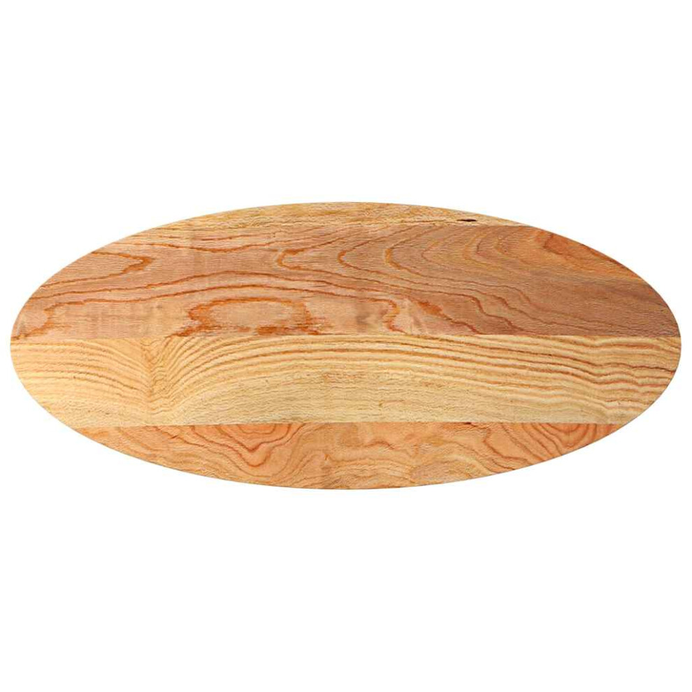 Vidaxl (Light Brown, 140 X 60 X 4 Cm) Table Top Light Brown 80X40x4 Cm Solid Wood Oak Oval Coffee Table Top