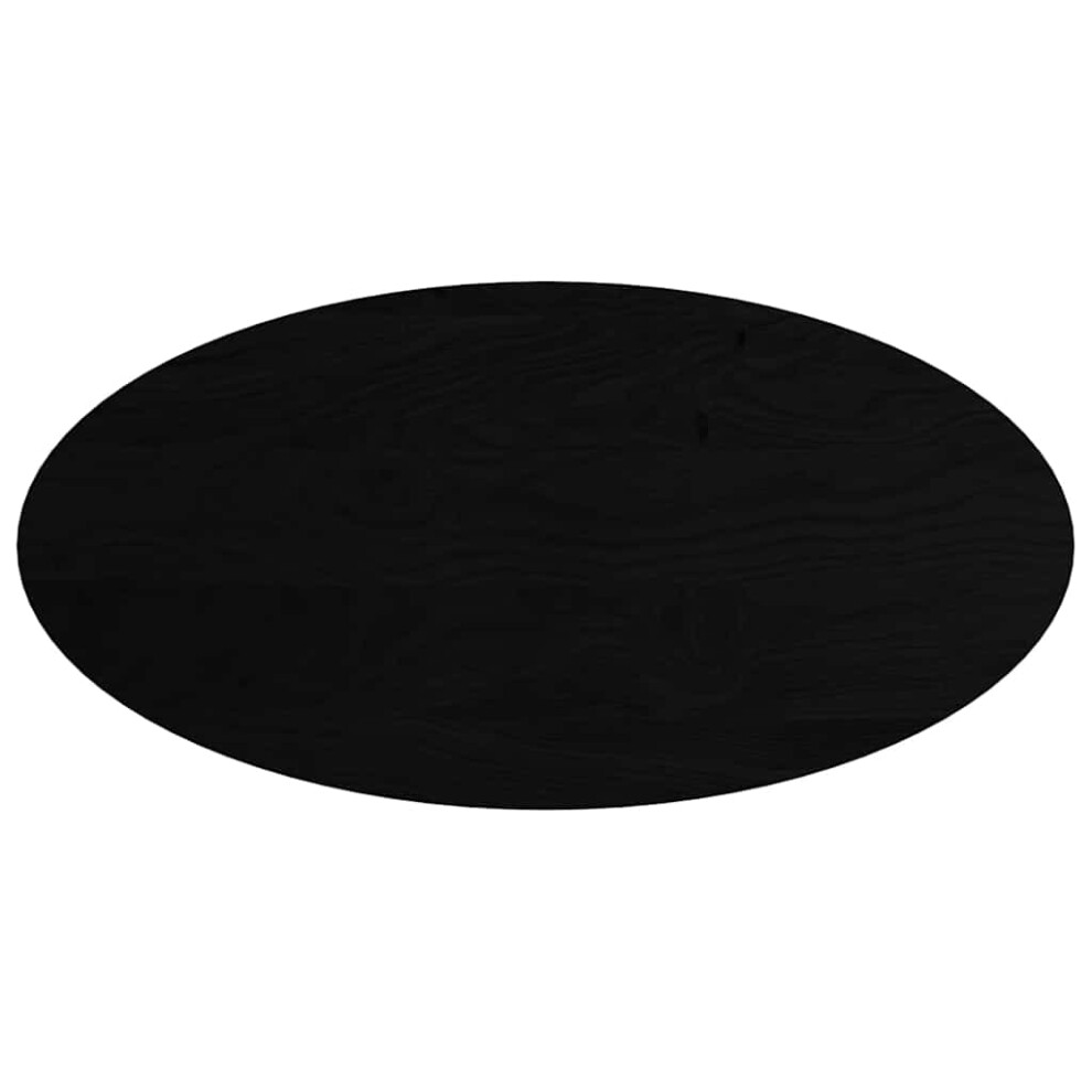 Vidaxl (Dark 120 X 60 X Cm) Table Top Light 80X40x4 Cm Solid Wood Oak Oval Coffee Table Top Brown Size 2