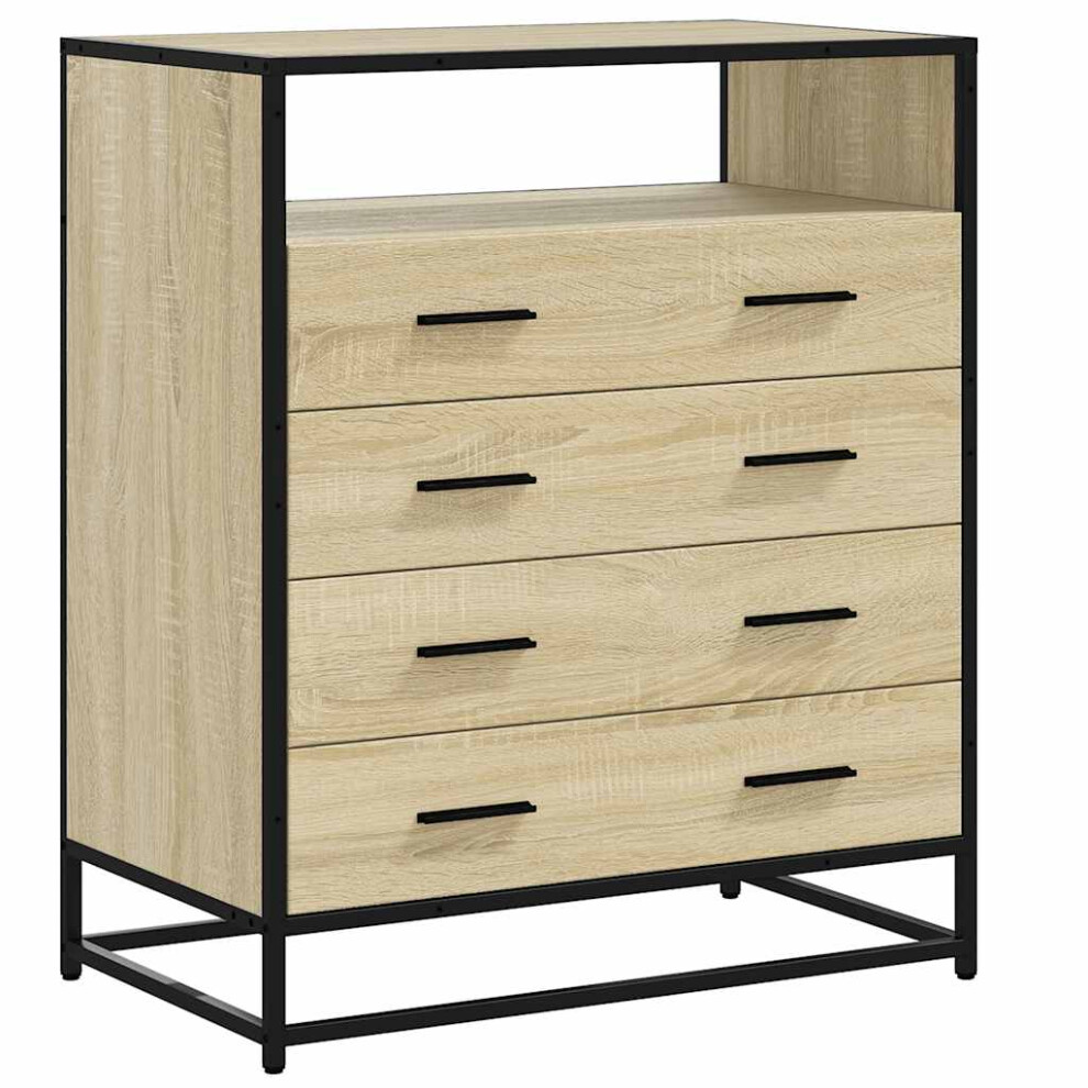 Vidaxl (Sonoma Oak) Drawer Cabinet Sonoma Oak 70X41x70 Cm Engineered Wood Drawer Chest