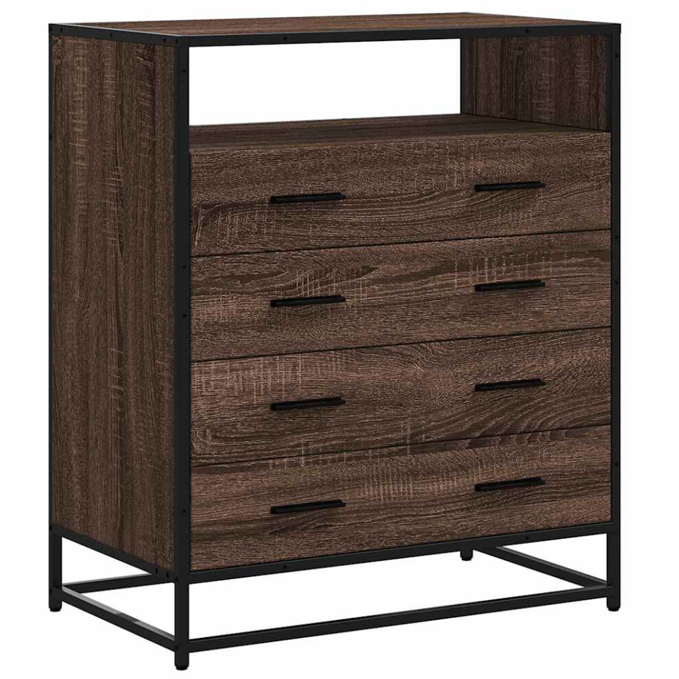 Vidaxl (Brown Oak) Drawer Cabinet Sonoma Oak 70X41x70 Cm Engineered Wood Drawer Chest