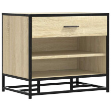 (sonoma oak) vidaXL Shoe Bench Entryway Bench Hallway Shoe Rack Engineered Wood and Metal
