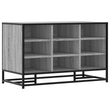(grey sonoma) vidaXL Shoe Bench Sonoma Oak 84x40x53.5 cm Engineered Wood and Metal bench