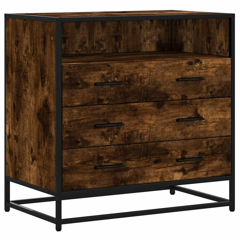 Vidaxl (Smoked Oak) Drawer Cabinet Smoked Oak 70X41x70 Cm Engineered Wood Drawer Chest