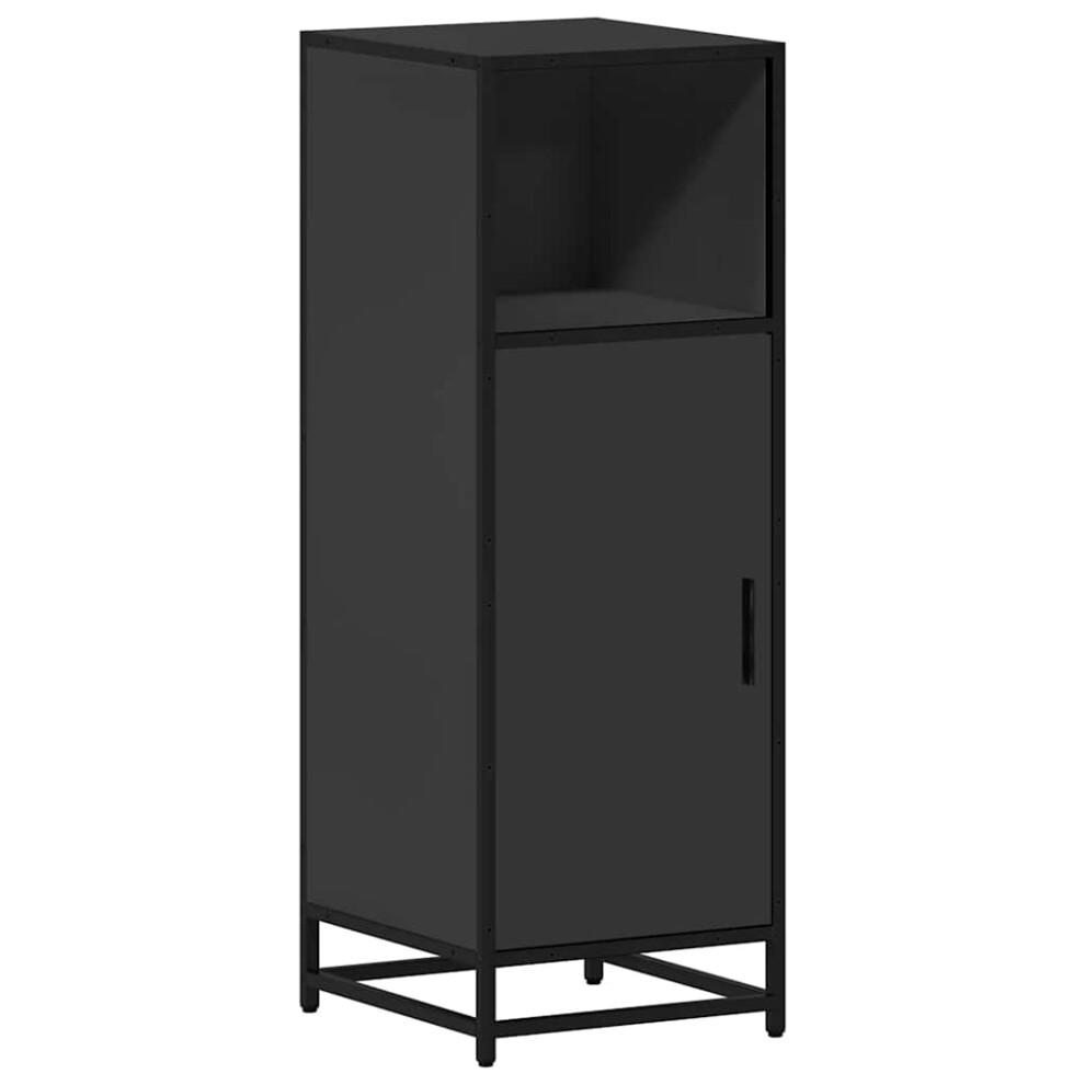 (black) vidaXL Bathroom Cabinet Vanity Unit Cupboard Sink Cabinet Engineered Wood