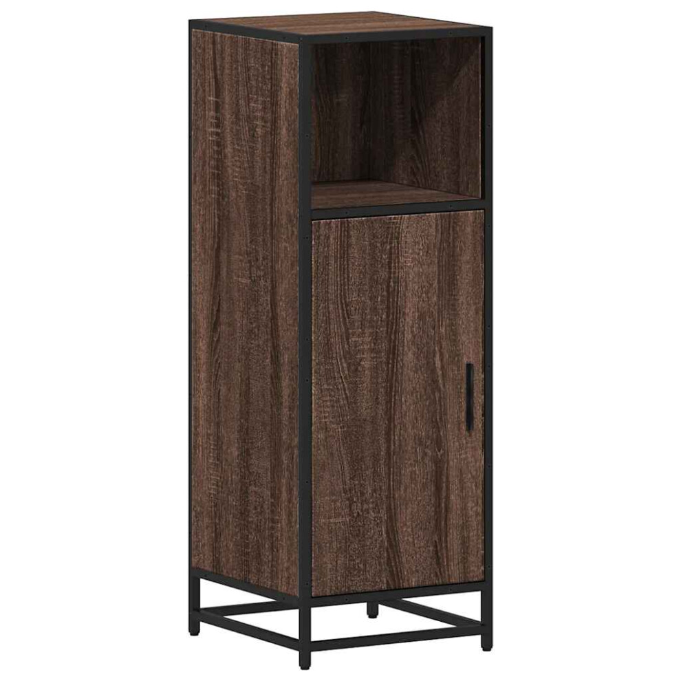 (brown oak) vidaXL Bathroom Cabinet Vanity Unit Cupboard Sink Cabinet Engineered Wood