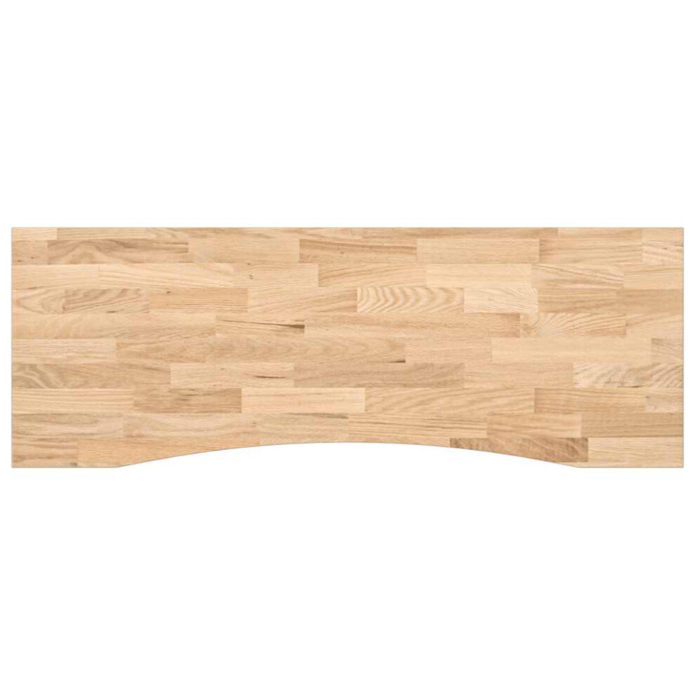 Vidaxl (Natural, 140 X 50 X 2.5 Cm) Desk Top Writing Table Study Desk Untreated Solid Wood Oak Rectangular