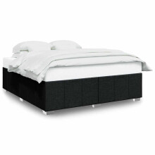 (black, 6ft super king size) vidaXL Bed Frame Bed Base Mattress Foundation Dark Grey Super King Fabric