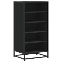 (black, 6 pcs) vidaXL Shoe Rack Sonoma Oak 48x38x97.5 cm Engineered Wood shoe storage